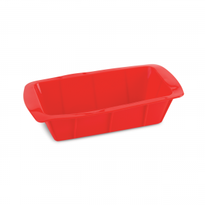 Forma de Silicone Retangular 25x13,5x6 Mundial Hércules SLC95VM - Vermelha