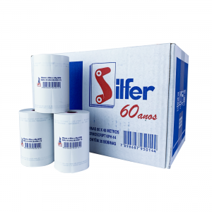Bobina PDV 80x40 Caixa C/30 unidades SILFER